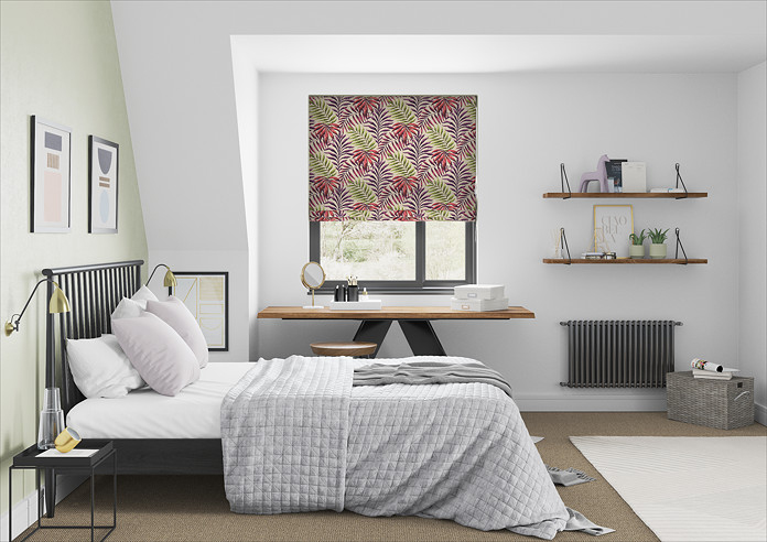 Manila, Cranberry - Roman Blind - Image 5